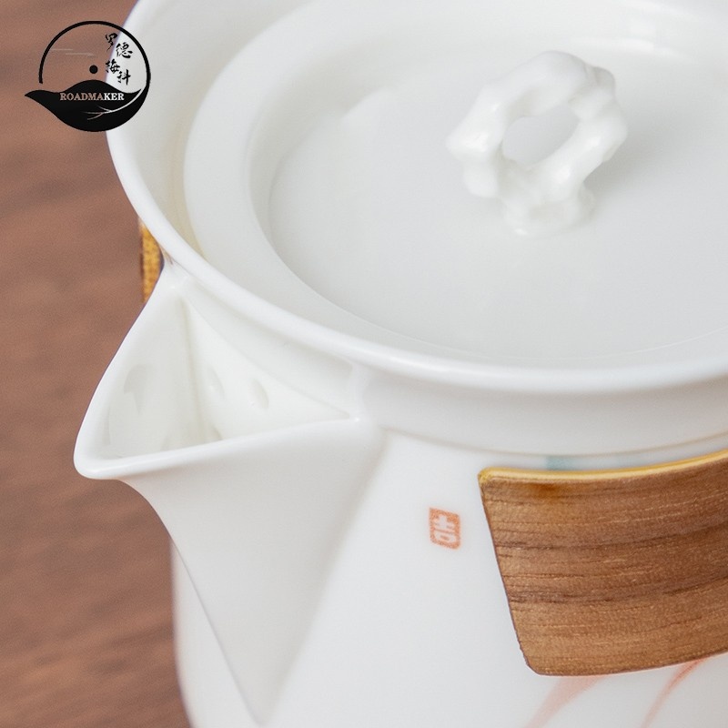 新功茶馆 锦绣风棠-茶客行旅行茶具便携式陶瓷泡茶壶旅行功夫茶具